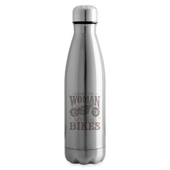 Ich liebe mehrere Fahrräder - Isolierflasche - Lightsilver - Rechts