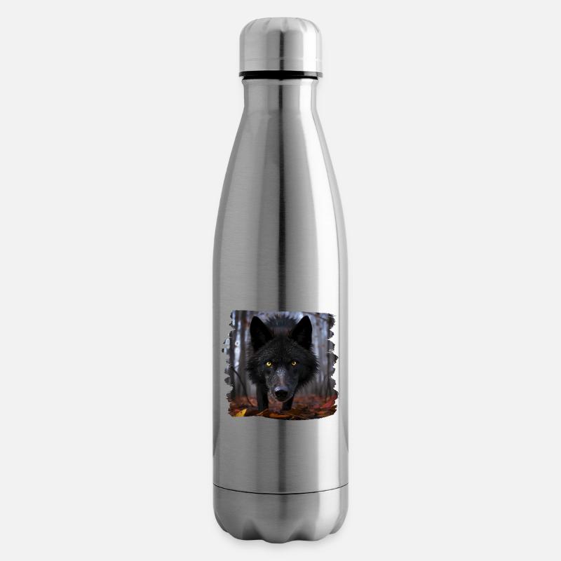 Wölfe realistic Wolf - Isolierflasche - Lightsilver