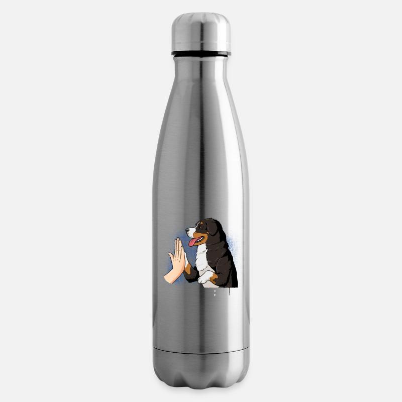 Berner Sennenhund - Isolierflasche - Lightsilver