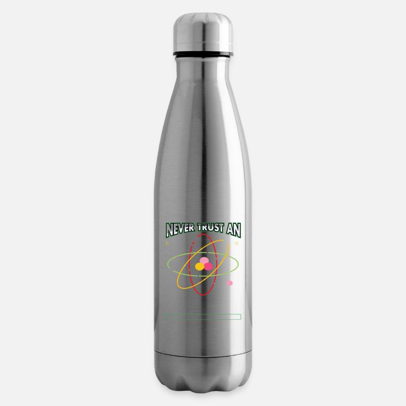 Never Trust An Atom They Make Everything Up - Isolierflasche - Lightsilver