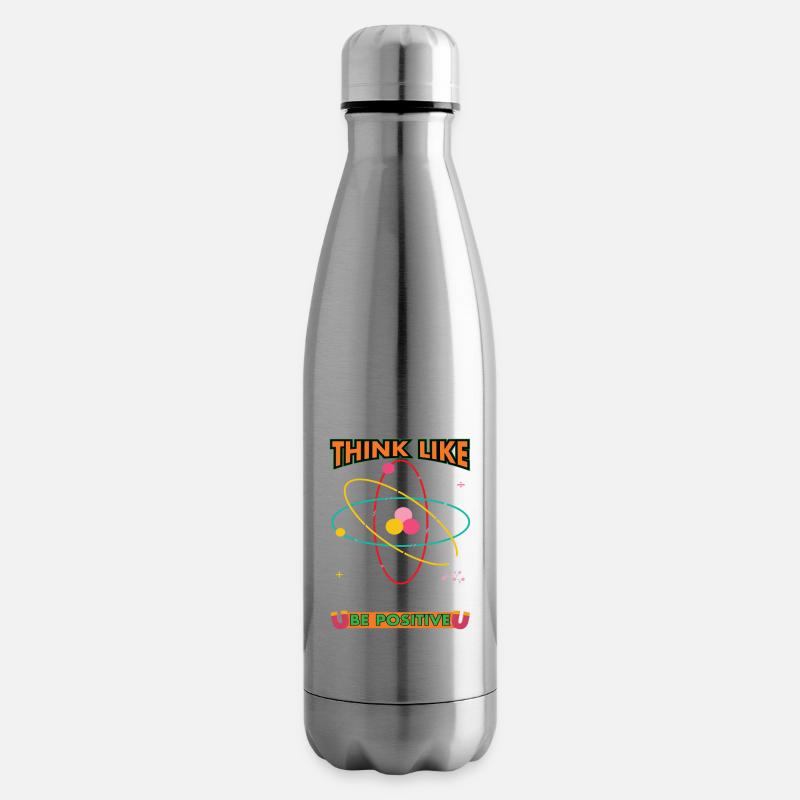 Think Like Proton Be Positive - Isolierflasche - Lightsilver