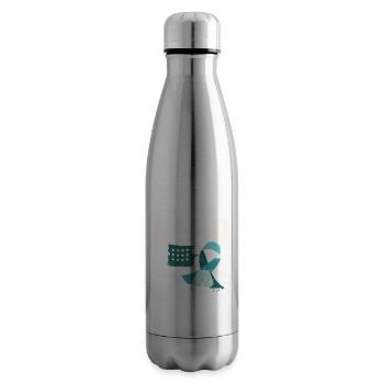PTSD Awareness Month - Insulated Water Bottle - silver - Right