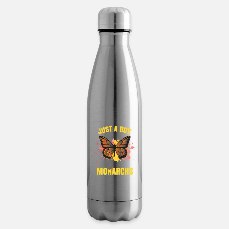 Kinder Monarch Schmetterling - Isolierflasche - Lightsilver