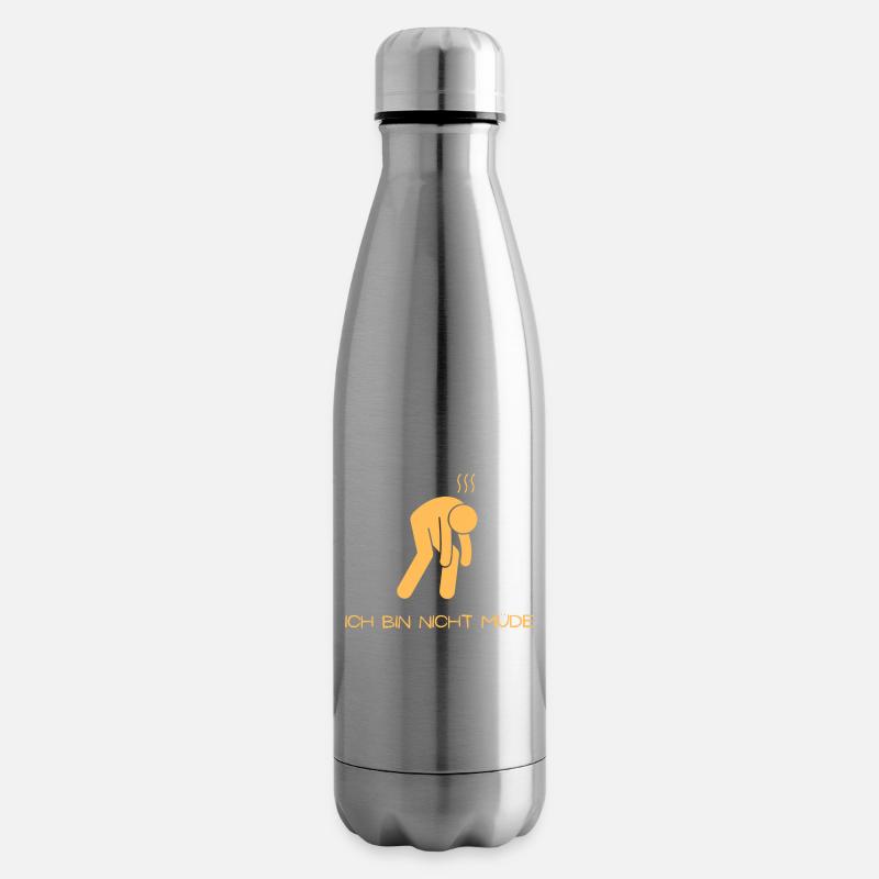 Ich bin nicht müde - Isolierflasche - Lightsilver