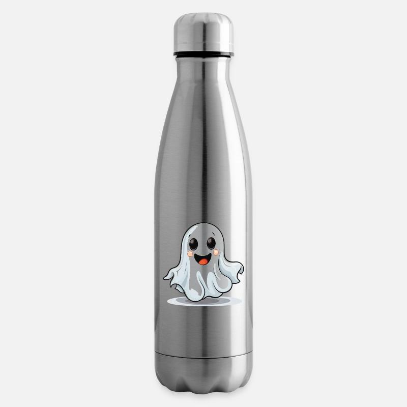 Geist Gespenst Halloween Süß Niedlich Kostüm - Isolierflasche - Lightsilver