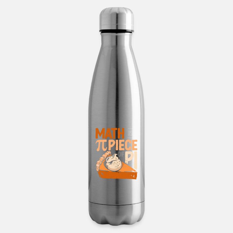 Math Is A Piece Of Pi Funny Pie 3.14 Mathematician - Isolierflasche - Lightsilver