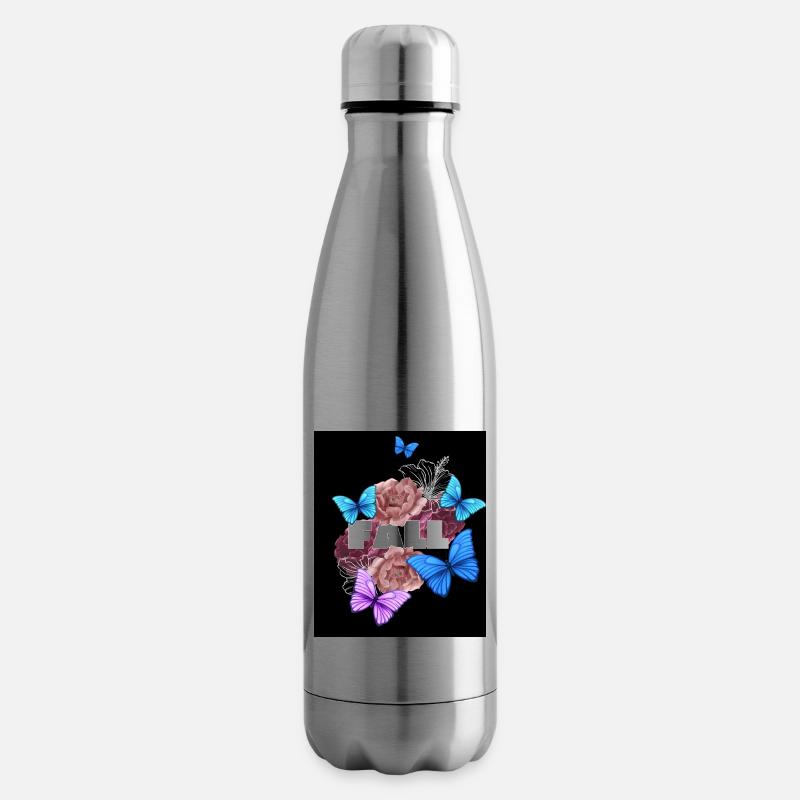 Fall Herbst Designer T-shirt - Isolierflasche - Lightsilver