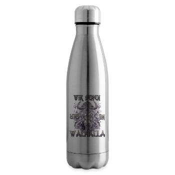 Walhalla Erbe Geschenk für Wikinger Fans - Isolierflasche - Lightsilver - Rechts