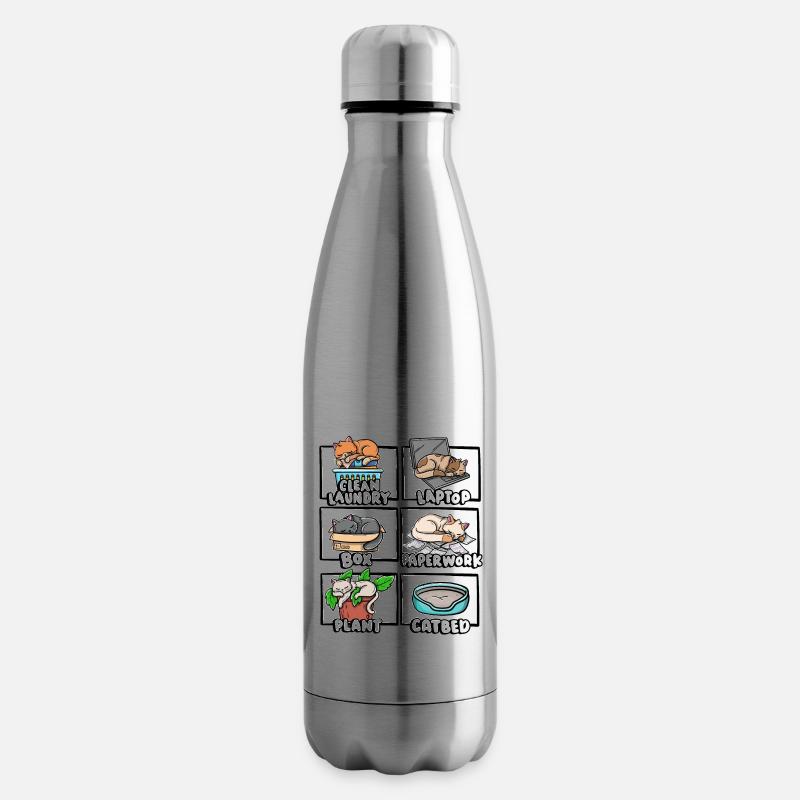 Clean Laundry Box Katzenbett Kitten Lover Sleepy - Isolierflasche - Lightsilver