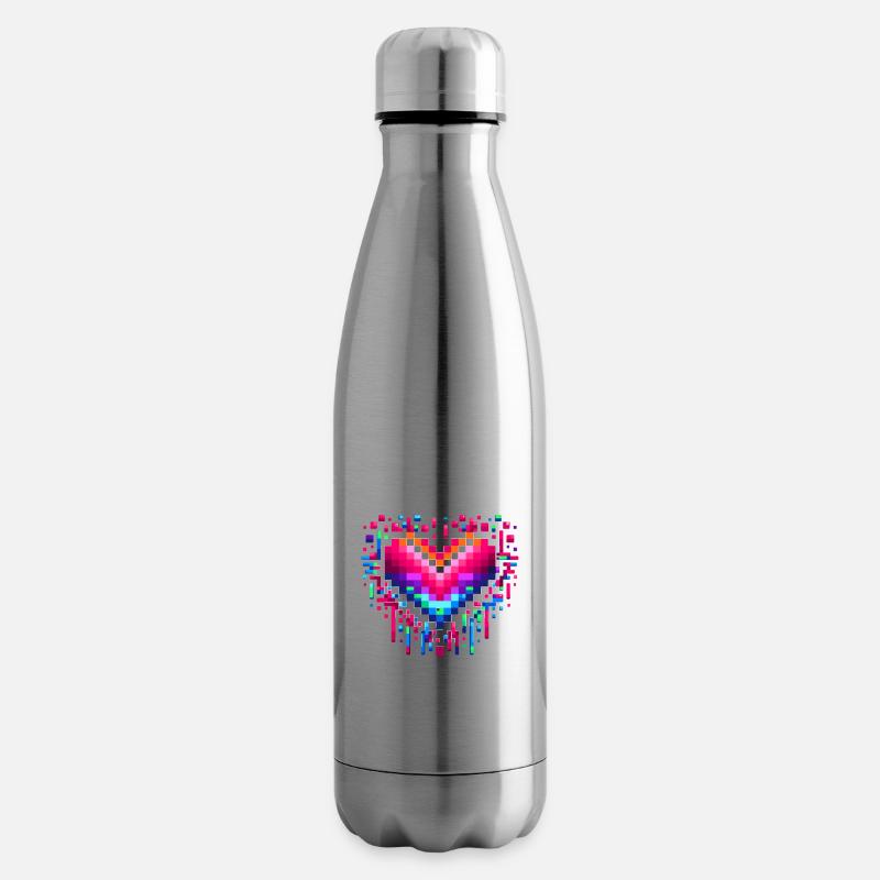 Das Pixel-Leben hat mich auserwählt - Isolierflasche - Lightsilver