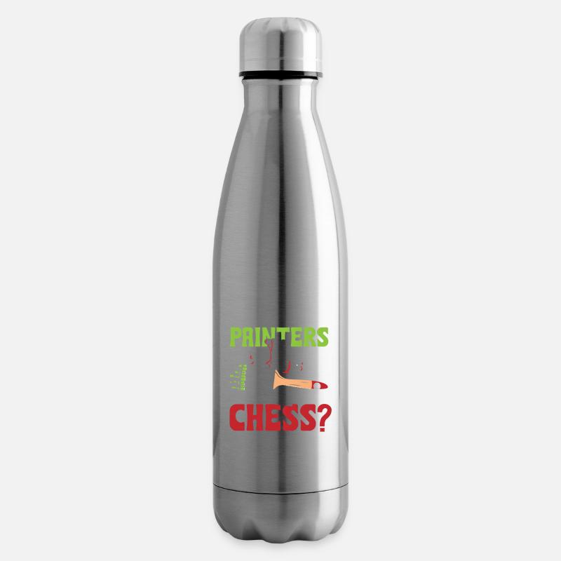 Why Can't Painters Win At Chess Because They Draw - Isolierflasche - Lightsilver