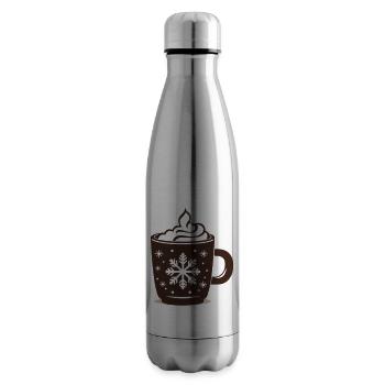 Hot Chocolate Christmas - Insulated Water Bottle - silver - Right