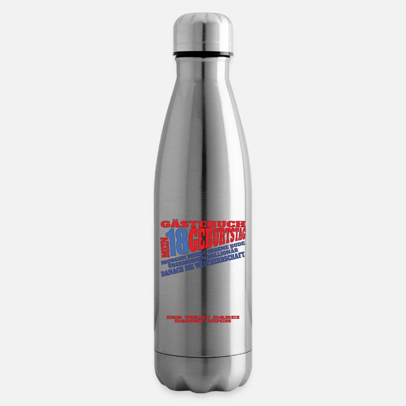 18. Geburtstag Mädchen & Junge Gästebuch - Isolierflasche - Lightsilver