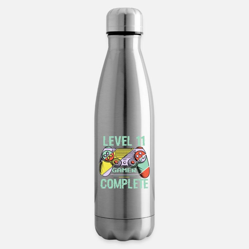 Level 11 Complete 11 Years Gamer Level 11 Complete - Isolierflasche - Lightsilver