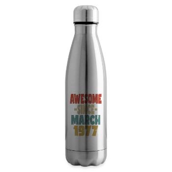 Awesome March 1977 - Insulated Water Bottle - silver - Right