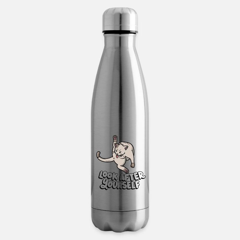 Look After Yourself Kitten Lover - Isolierflasche - Lightsilver