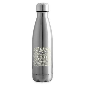 Januar 1977 Geburtstag 1977 Januar Jahr - Isolierflasche - Lightsilver - Rechts