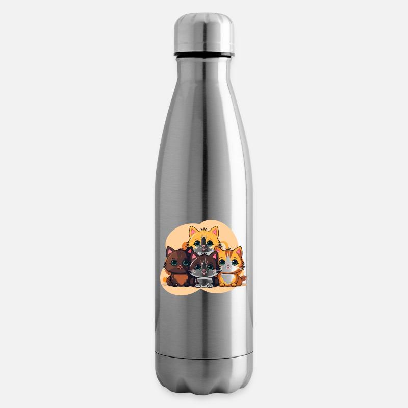 Entzückende Kätzchen - Isolierflasche - Lightsilver