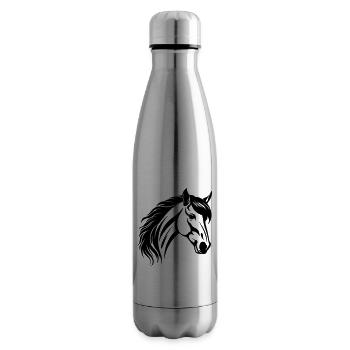 Horse Head - Insulated Water Bottle - silver - Right