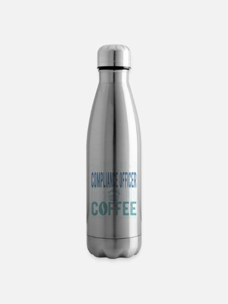 Instant-Compliance-Beauftragter fügen Sie einfach Kaffee hinzu - Isolierflasche - Lightsilver