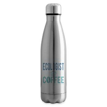 Écologiste instantané Il suffit d’ajouter du café - Bouteille isotherme - argent clair - Droite