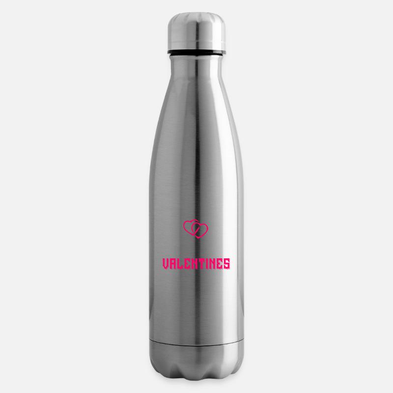 Bonne Saint-Valentin - Bouteille isotherme - argent clair