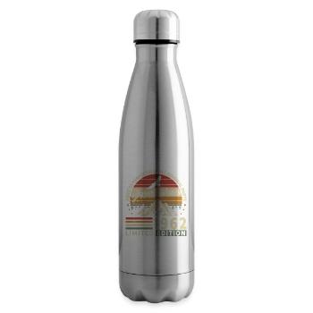 Vintage 1962 - cadeau d’anniversaire rétro - Bouteille isotherme - argent clair - Droite