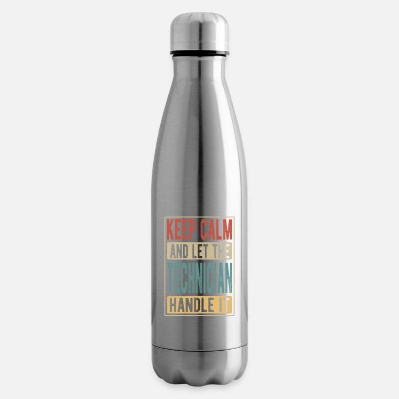 Techniker Retro Geschenk - Isolierflasche - Lightsilver