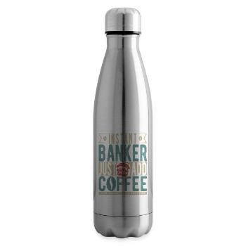 Instant Banker n’a qu’à ajouter du café - Bouteille isotherme - argent clair - Droite