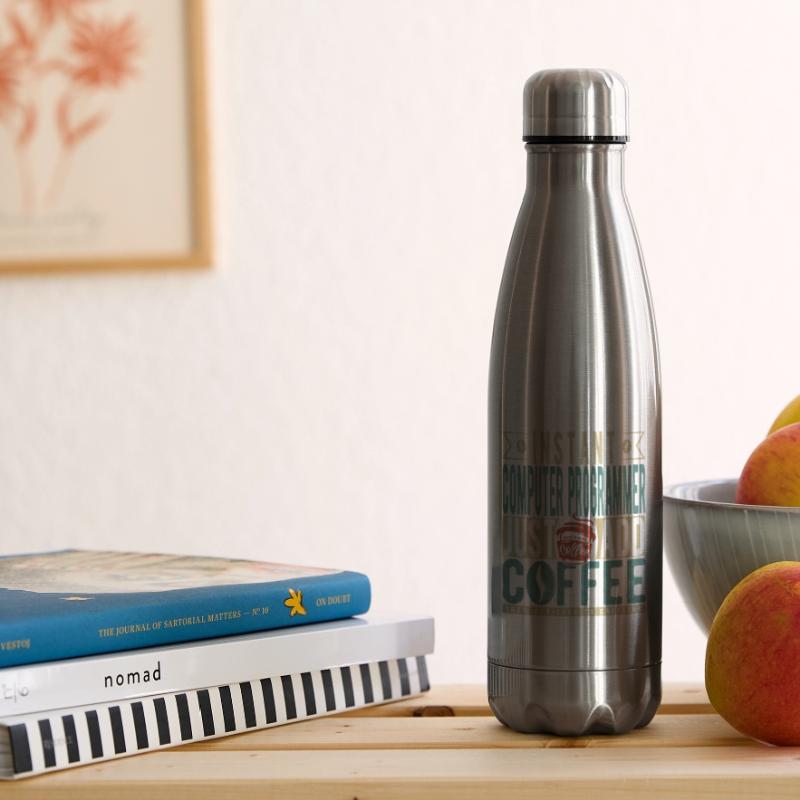 Instant Computer Programmer Just Add Coffee Insulated Water Bottle