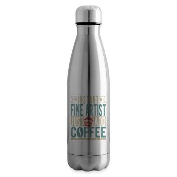 Artiste instantané Fine Il suffit d’ajouter du café - Bouteille isotherme - argent clair - Droite