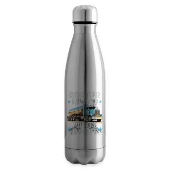 Routier élite camion cadeau chauffeur routier - Bouteille isotherme - argent clair - Droite