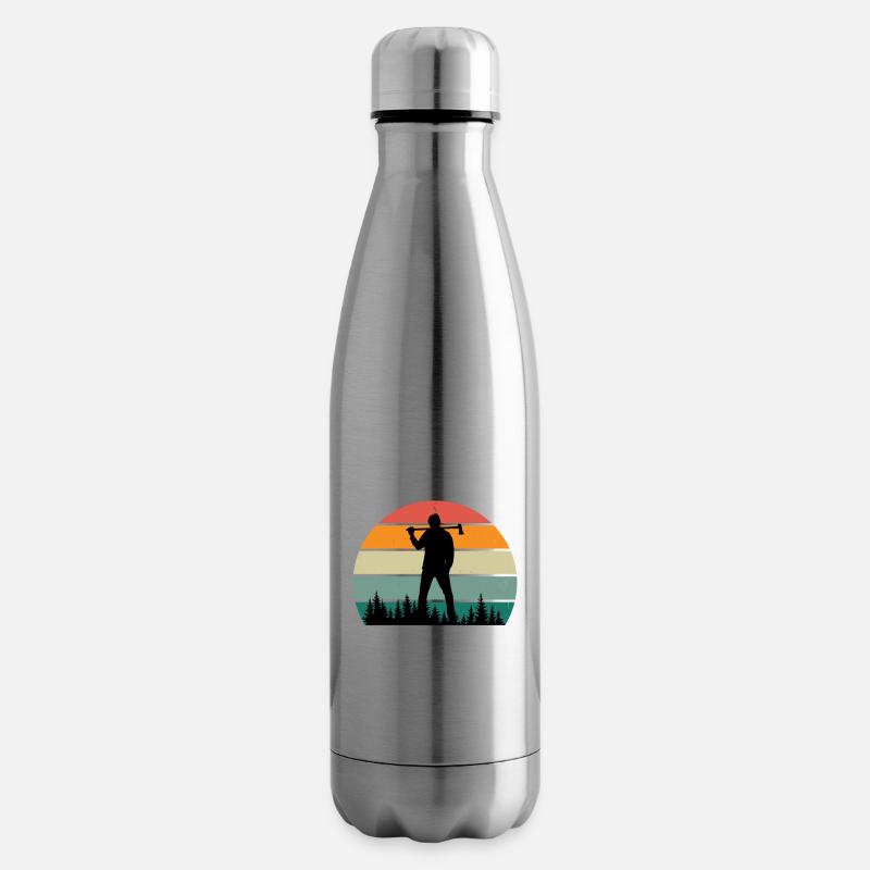 World's Okayest Lumberjack - Isolierflasche - Lightsilver