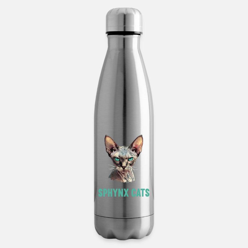 Sphynx Kätzchen Sphynx Katze - Isolierflasche - Lightsilver