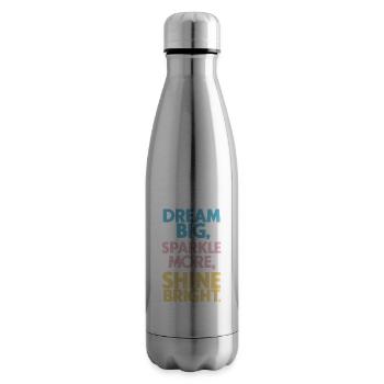 Dreams Big Shine Bright Light Up Strong - Insulated Water Bottle - silver - Right