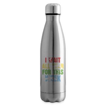 Ich warte das ganze Jahr auf diese Woche - Isolierflasche - Lightsilver - Rechts