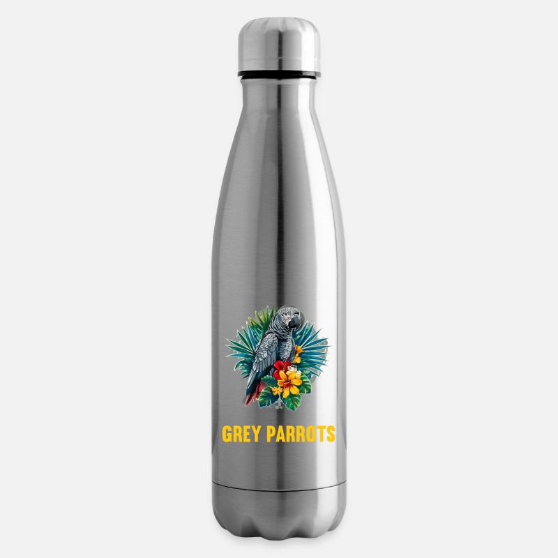Graupapageien Graupapagei - Isolierflasche - Lightsilver