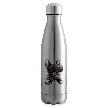 Hunde, Französische Bulldogge Videospiel VR-Brille - Isolierflasche - Lightsilver - Rechts