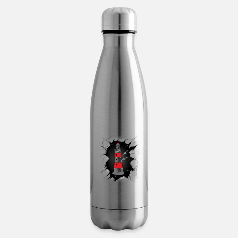 Leuchtturm Küste Leuchttürme - Isolierflasche - Lightsilver