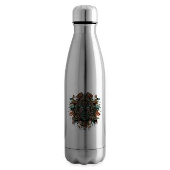 Aztekengott Alte Mythologie Xochiquetzal Kunstvoll - Isolierflasche - Lightsilver - Rechts