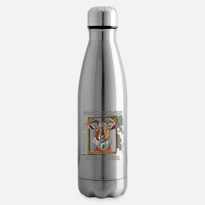 ZIEGE GOAT IN THE HOUSE BLEAT ALLOWED - Isolierflasche - Lightsilver