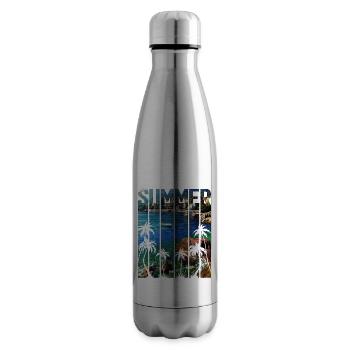 Croatia Croatia Hrvatska travel summer opatija - Insulated Water Bottle - silver - Right