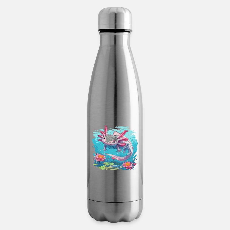 Axolotl - Isolierflasche - Lightsilver