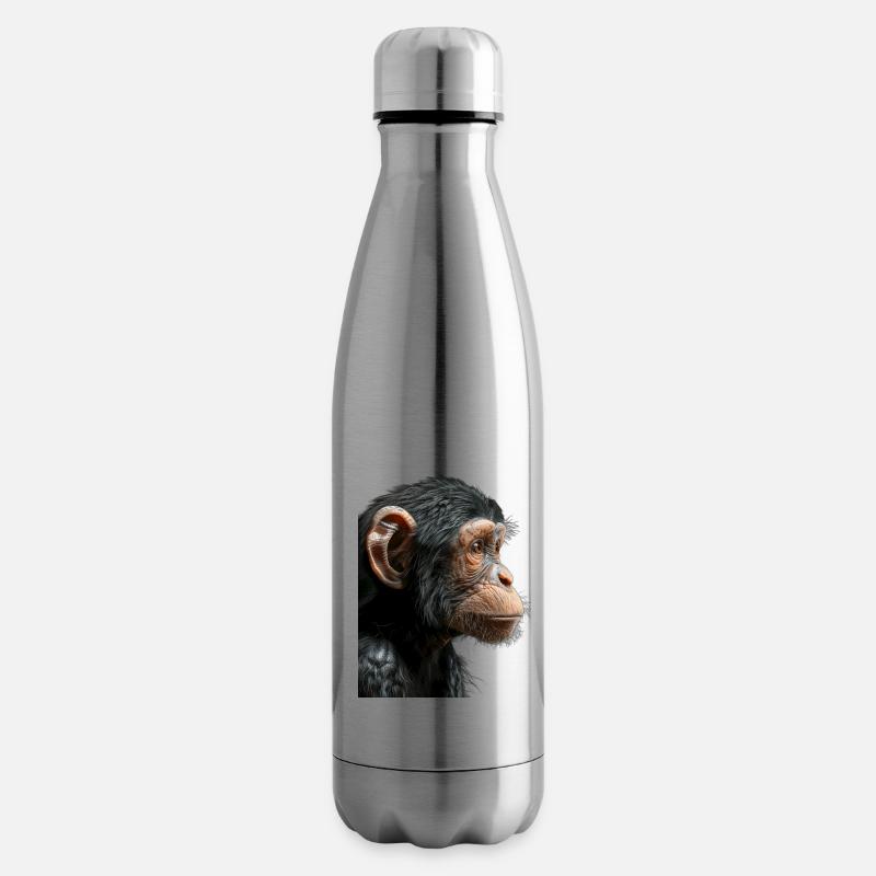 Affe - Isolierflasche - Lightsilver