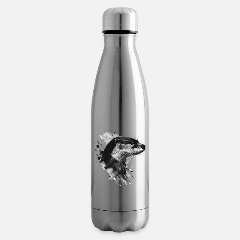 Loutre - Bouteille isotherme - argent clair