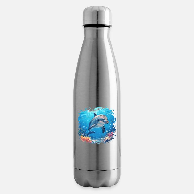 Dauphin Dauphins Dauphin - Bouteille isotherme - argent clair