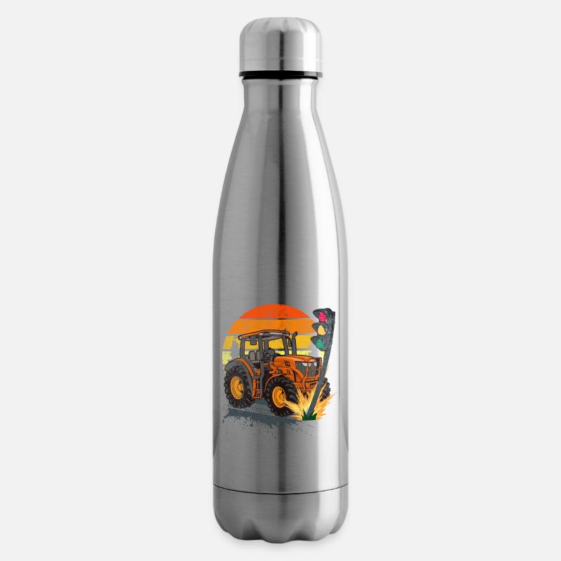 Die Ampel muss weg! Traktor rammt Ampel - Isolierflasche - Lightsilver