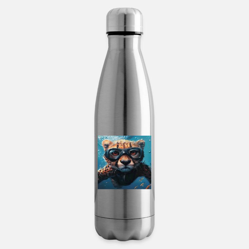 Guépard - Bouteille isotherme - argent clair