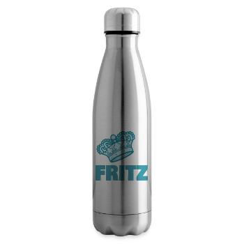 Gift for Fritz - Insulated Water Bottle - silver - Right