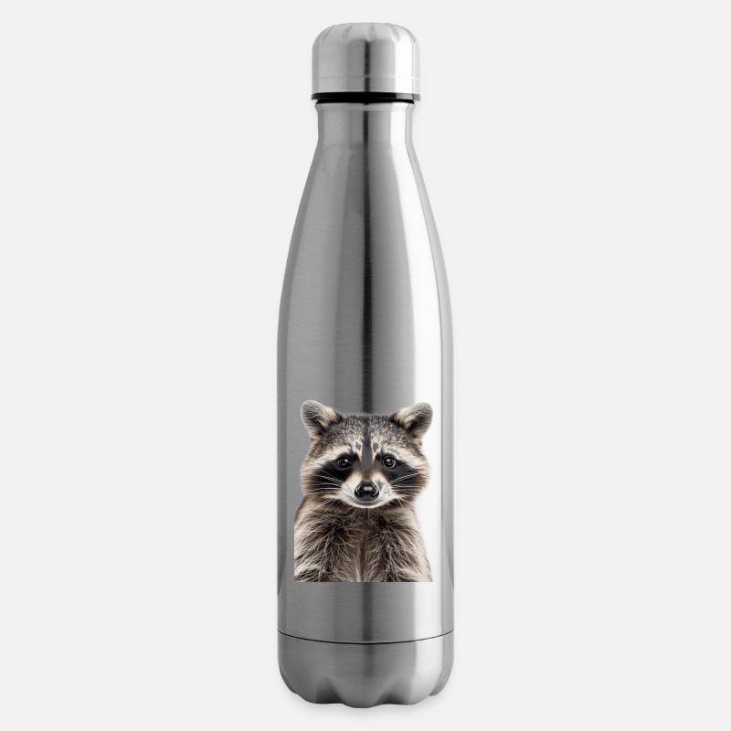 Waschbär - Isolierflasche - Lightsilver